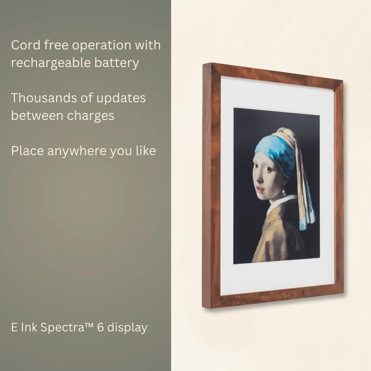 Reflection Frame Wireless ePaper Digital Art & Photo Display – 13.3 Inch