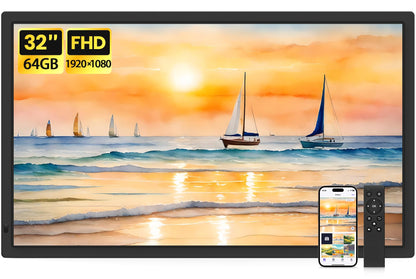 Uhale 32-Inch Large WiFi Digital Picture Frame with Remote Control