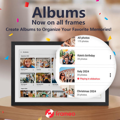 21.5-Inch FRAMEO Smart WiFi Digital Photo Frame with FHD IPS Display