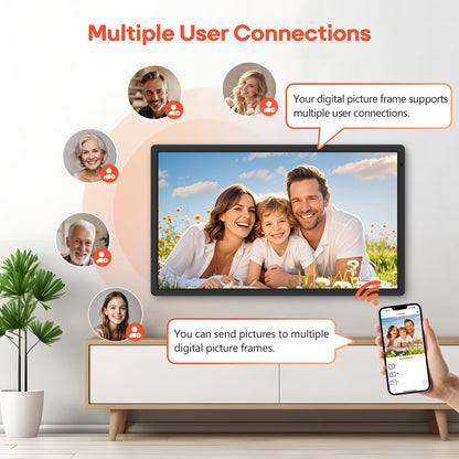 Frameo 32-Inch Smart WiFi Digital Picture Frame with 64GB Memory