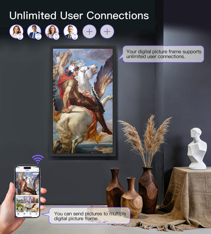 Uhale 32-Inch Large WiFi Digital Picture Frame with Remote Control