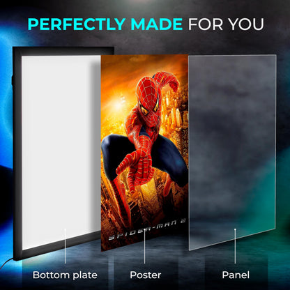 NexaFrame LED Backlit Cinema Poster Display Frame – 24x36 Black Edition