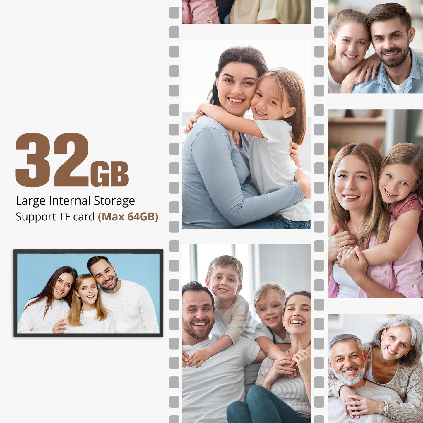 Dragon Touch 21.5-Inch Smart WiFi Digital Picture Frame with Touch Screen