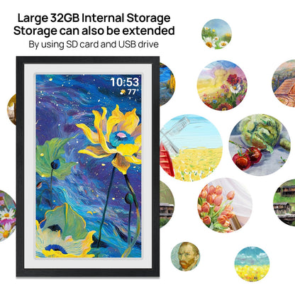 21.5-Inch FRAMEO Smart WiFi Digital Photo Frame with FHD IPS Display
