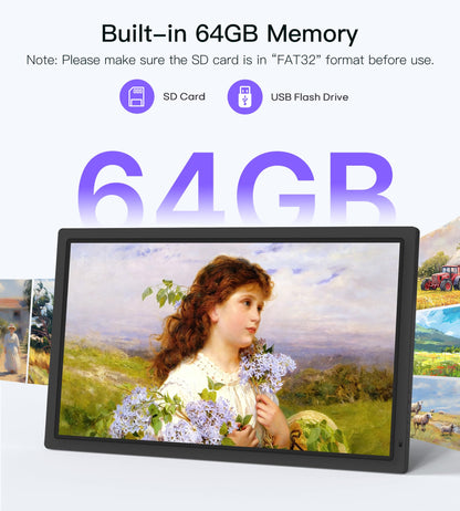Uhale 32-Inch Large WiFi Digital Picture Frame with Remote Control